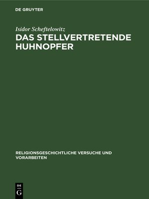 cover image of Das stellvertretende Huhnopfer